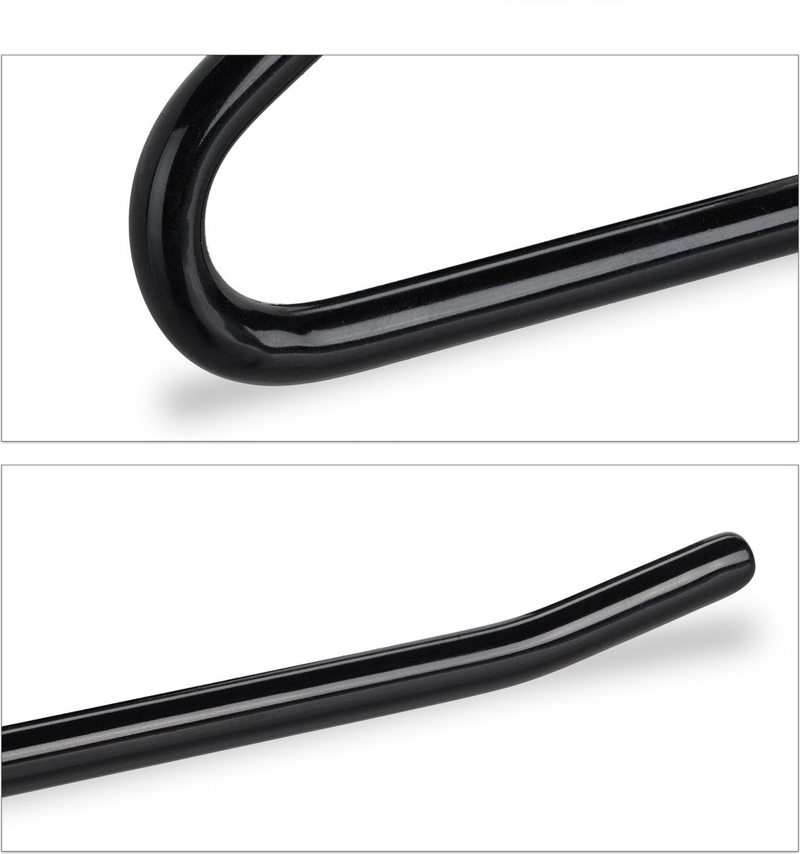 Life's Green® Broekhanger zwart - kledingbeugel 18 cm - 50 Stuks