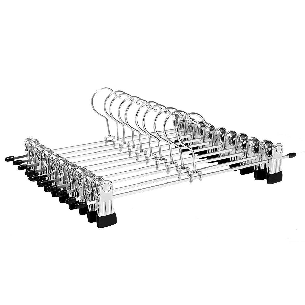 Life's Green® Broekhanger met knijpers – Kleerhangers - Metaal – 100 stuks