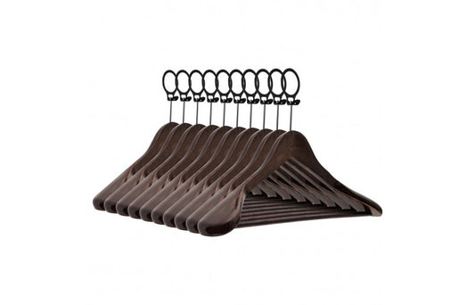 Life's Green® Kledinghanger/Hotelhanger Lux A Kwaliteit - Antique Gelakt - Anti diefstal ring