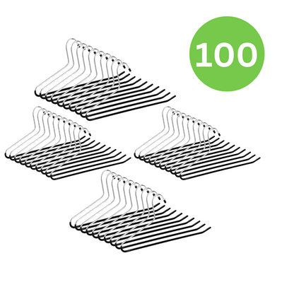 Life's Green® Broekhanger zwart - kledingbeugel 18 cm - 100 Stuks