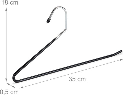 Life's Green® Broekhanger zwart - kledingbeugel 18 cm - 50 Stuks