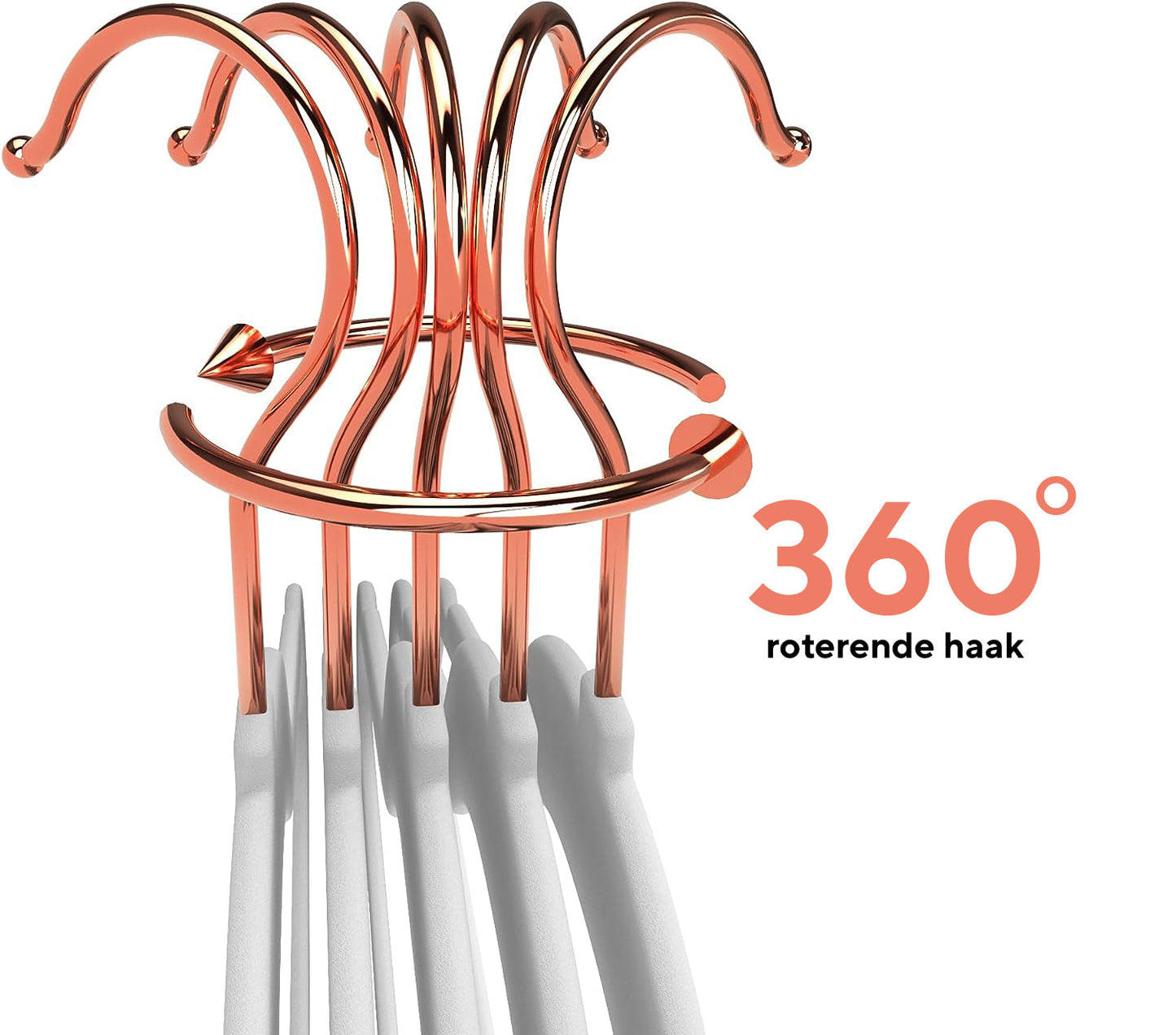 Life's Green® Velvet KleerHanger - 200 Stuks - Anti-slip - Wit