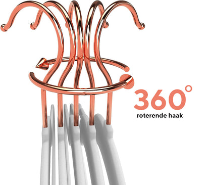 Life's Green® Velvet KleerHanger - 200 Stuks - Anti-slip - Wit