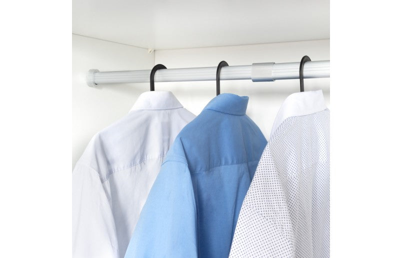 Milano Luxurious - Uittrekbare Ovale Kledingroede Zilver