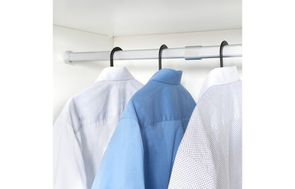 Milano Luxurious - Uittrekbare Ovale Kledingroede Zilver