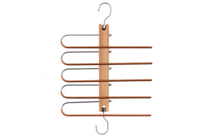 Broekenhanger voor 5 broeken horizontaal/verticaal